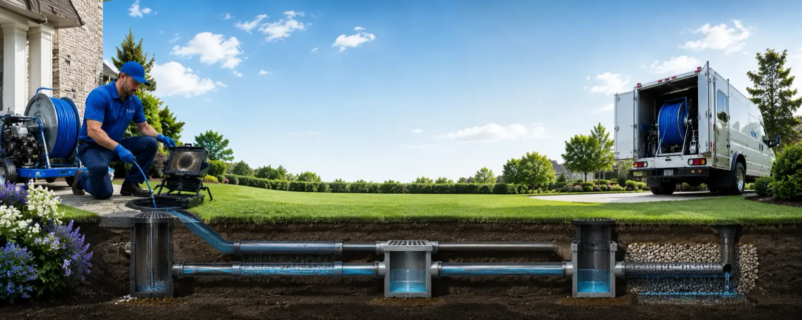 Outdoor drain cleaning information for Medford, NJ